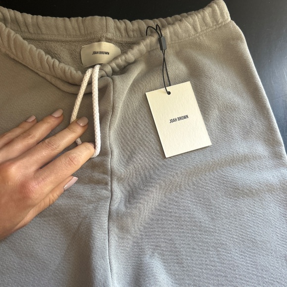 Joah Brown Fitted Sweat Shorts Washed Gray French Terry USA XS/S NEW - Picture 12 of 12